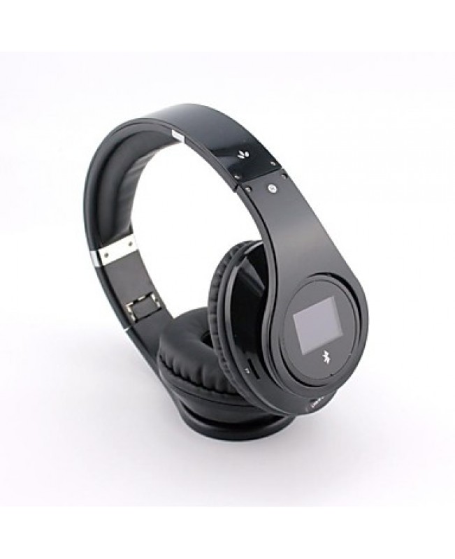 BQ968 Multifunction Bluetooth 3.0 Over Ear Headphone with LCD Screen for Smart Phones/PC