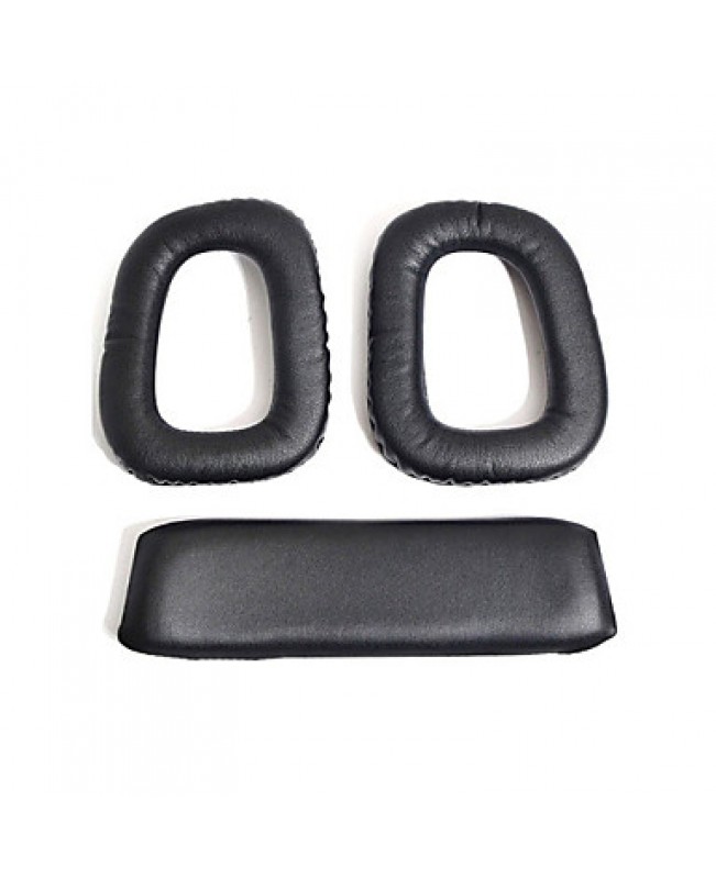 Soft Replacement Ear Pads Cushions & Headband Cushion for Logitech G35 G930 G430 F450 Headphones