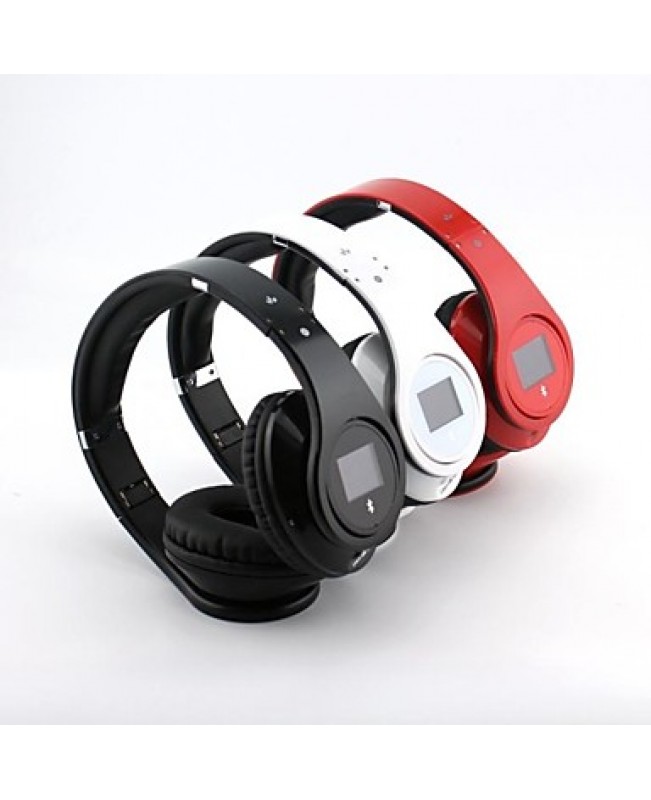 BQ968 Multifunction Bluetooth 3.0 Over Ear Headphone with LCD Screen for Smart Phones/PC