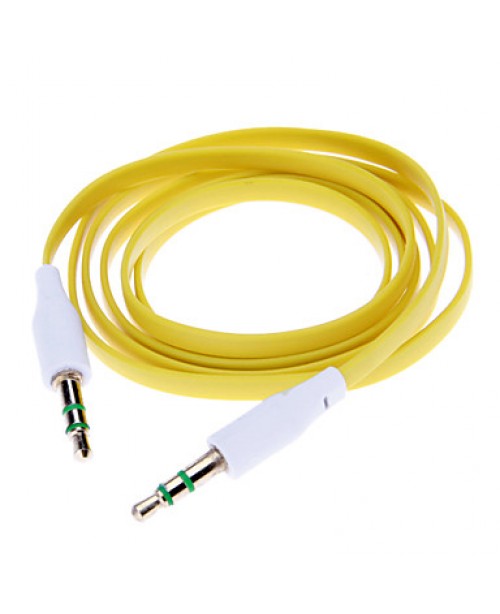 Noodle Style Gold Plated 3.5mm Audio Jack Connecti...