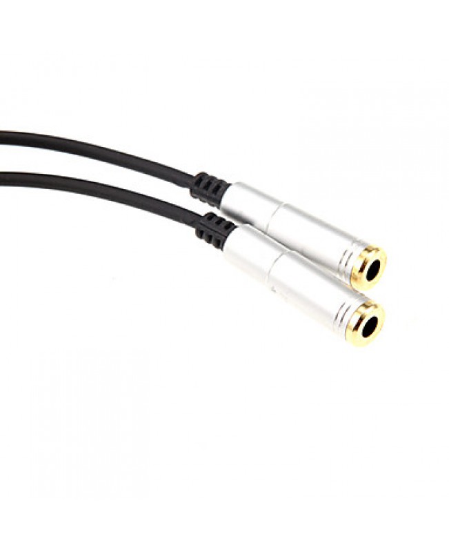 0.3m 0.984FT One Audio 3.5mm Male to Two Audio 3.5mm Female Earphone Cable