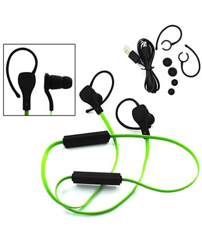 Sport Stereo Noise Canceling With-Mic In-Ear Canal Wireless Bluetooth Headset Headphone For